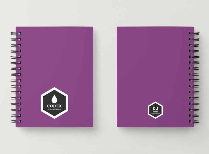 Codex of Echoing Ink journal cover – a premium TCG match review notebook designed for Disney Lorcana players