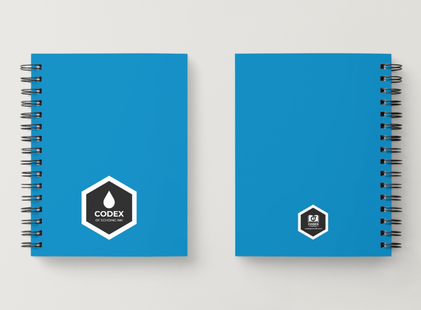 Codex of Echoing Ink journal cover – a premium TCG match review notebook designed for Disney Lorcana players