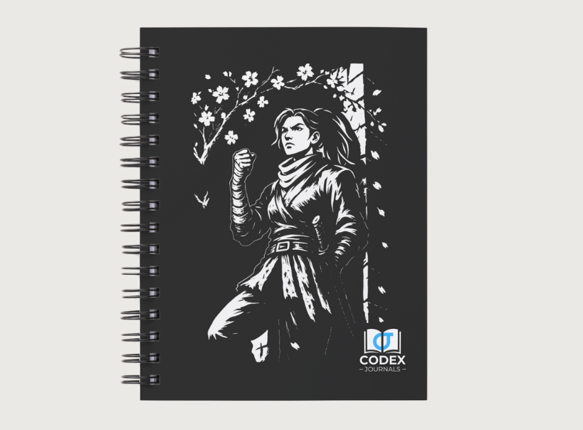 Codex Journal Hero Series – Wandering Vengeance cover featuring artwork inspired by heroes
