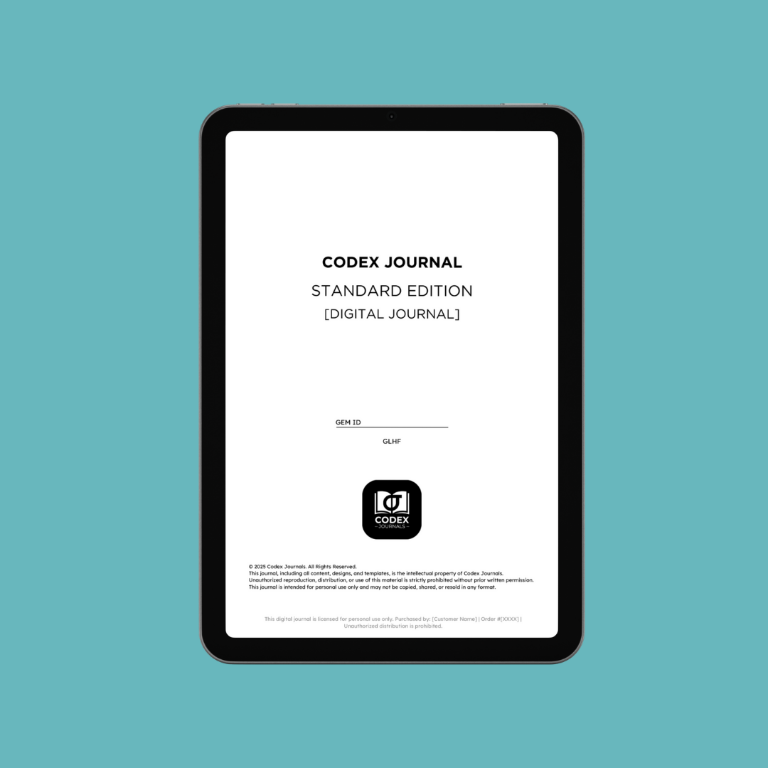 Codex Journal - Standard Edition - Digital Notepad