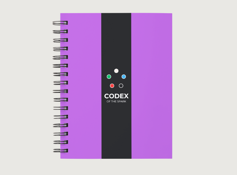 Codex of the Spark Standard Edition - Purple Cover Journal for competitive Magic the Gathering and improvement