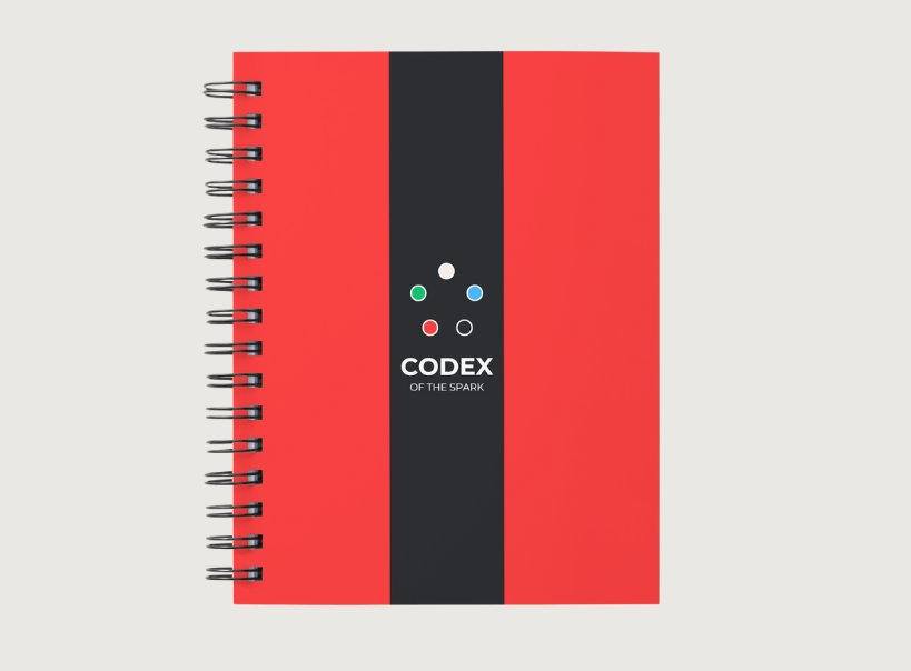 Codex of the Spark Standard Edition - Red Cover Journal for competitive Magic the Gathering and improvement