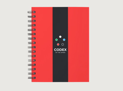 Codex of the Spark Standard Edition - Red Cover Journal for competitive Magic the Gathering and improvement