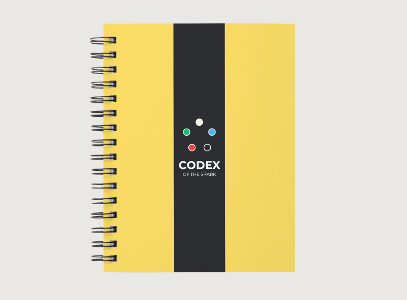 Codex of the Spark Standard Edition - Yellow Cover Journal for competitive Magic the Gathering and improvement