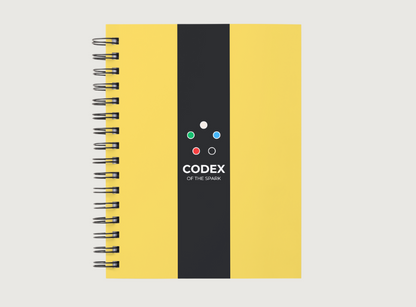Codex of the Spark Standard Edition - Yellow Cover Journal for competitive Magic the Gathering and improvement