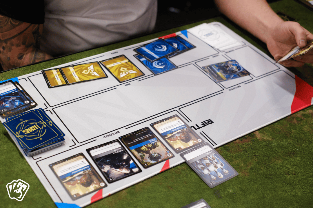 Riftlab Riftbound single player game mat with official layout
